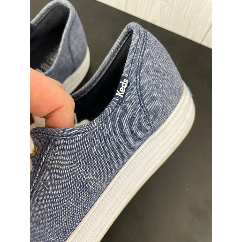 Keds Triple Kick Chambray Blue Flatform Sneakers Sz 10 - Picture 8 of 9